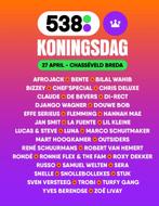 Ticket 538 Koningsdag maandag 27 april 2026, Eén persoon