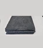 Zes vierkante leistenen serveerschalen, Ophalen, Schaal, Vierkant, Zo goed als nieuw