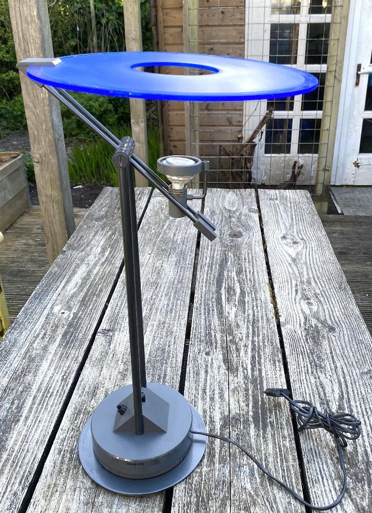 Leuke Philips Manhattan QTG 200 Lamp - pop art vintage, Vintage design, 50 tot 75 cm, Ophalen of Verzenden, Zo goed als nieuw