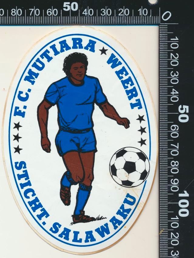 Sticker: FC Mutiara - Stichting Salawaku - Weert, Verzamelen, Stickers, Zo goed als nieuw, Sport, Ophalen of Verzenden