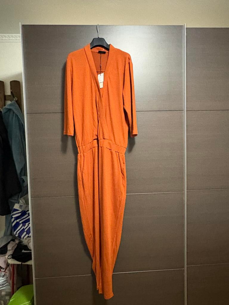 FREE/QUENT oranje jumpsuit XL, Kleding | Dames, Jumpsuits, Ophalen of Verzenden, Nieuw, Maat 46/48 (XL) of groter, Oranje