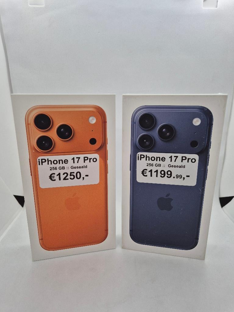 Iphone 17Pro oranje en blauw 256gb Nieuw in dicht doos, Telecommunicatie, Mobiele telefoons | Apple iPhone, 256 GB, Nieuw, Ophalen of Verzenden