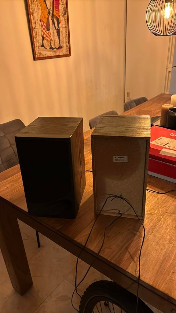 Merkloze speakers 4 Ohm, Overige merken, Gebruikt, Ophalen of Verzenden, Minder dan 60 watt