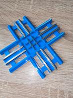 Spoorwegkruising blauw - Modelspoorbaan accessoire, Overige merken, Gebruikt, Gelijkstroom of Wisselstroom, Rails