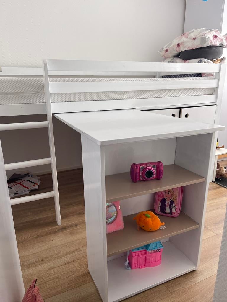 hoogslaper met bureau, Ophalen of Verzenden, Zo goed als nieuw, Hoogslaper