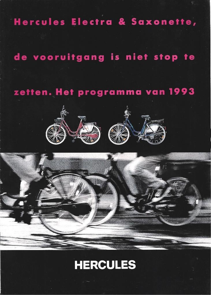 Hercules Electra Saxonette fietsen brochure (8049z), Ophalen of Verzenden, Zo goed als nieuw