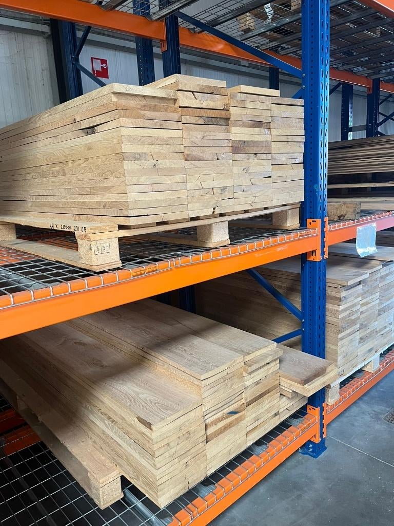 Eiken planken geschaaft, Doe-het-zelf en Verbouw, Hout en Planken, Nieuw, Plank, Eiken, 250 tot 300 cm, 25 tot 50 mm, Ophalen