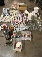 Grote partij Kaarsen maken: mallen, wax, houders, toebehoren, Ophalen, Gebruikt, Materiaal