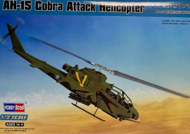 Coelianmodels, Hobby Boss 87225, AH-1S Cobra, 1/72, € 9,99, Overige merken, 1:72 tot 1:144, Helikopter, Nieuw