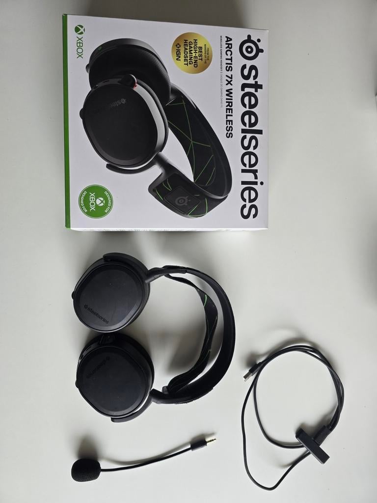 Gaming Headset: Steelseries Arctis 7x Wireless, Computers en Software, Headsets, Ophalen of Verzenden, Gaming headset, Zo goed als nieuw