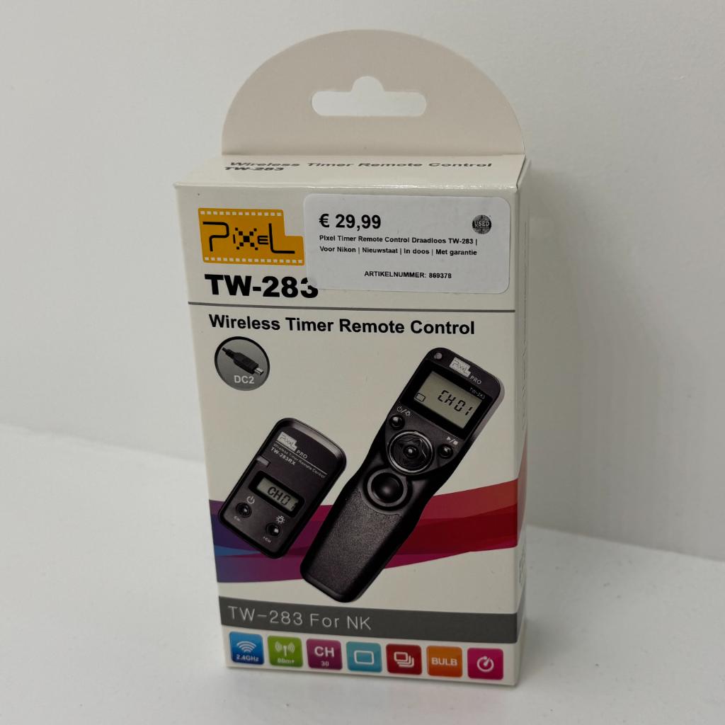 Pixel Timer Remote Control Draadloos TW-283 | Voor Nikon, Dordrecht@usedproducts.nl, Toulonselaan 72, Ophalen of Verzenden, Zo goed als nieuw