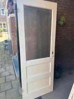 Witte binnendeur met glas, Doe-het-zelf en Verbouw, Gebruikt, 80 tot 100 cm, Binnendeur, Ophalen of Verzenden