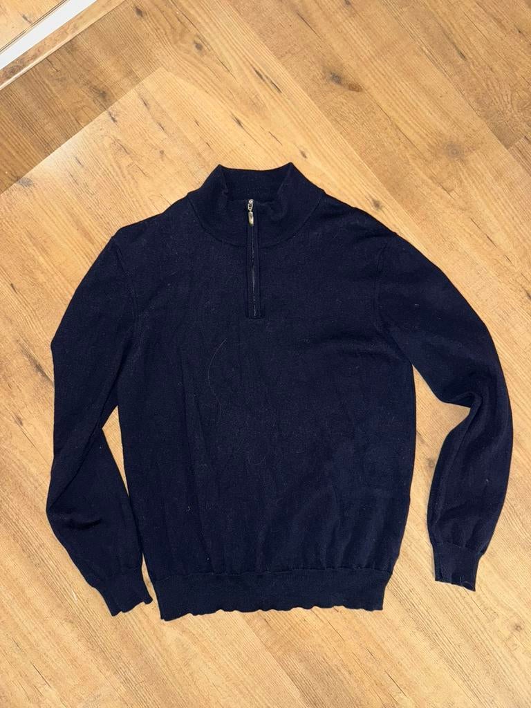 100% wol Profuomo sweater, Kleding | Heren, Ophalen of Verzenden, Zo goed als nieuw, Maat 52/54 (L), Blauw