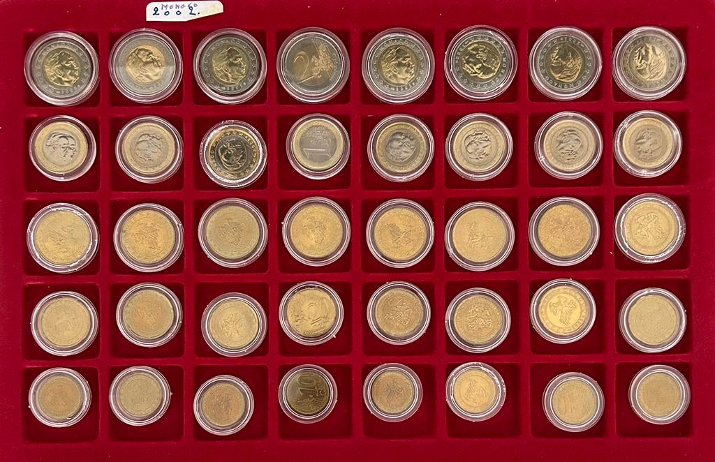 Collectie Monaco 2002, Postzegels en Munten, Munten | Europa | Euromunten, Ophalen of Verzenden, Monaco, Overige waardes