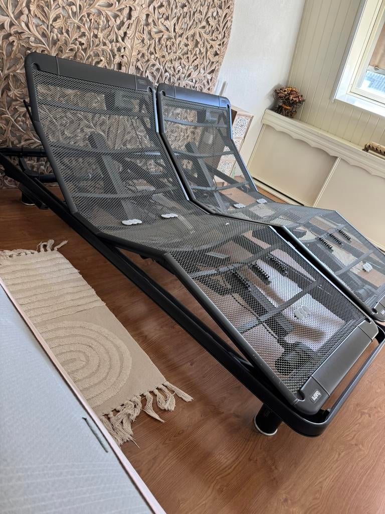 Auping elektrische verstelbare bodem 160x200, Ophalen, Tweepersoons, 200 cm, 160 cm