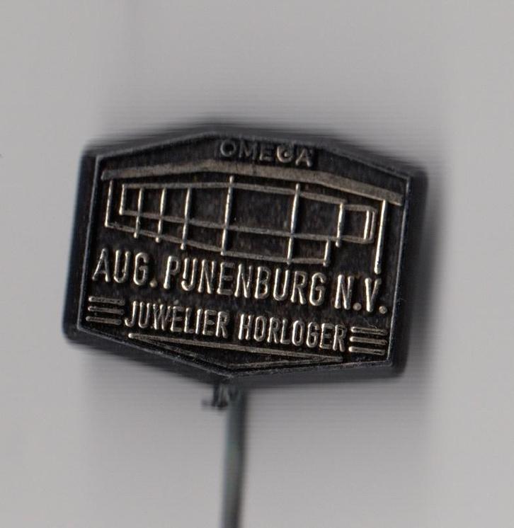 Juwelier Pijnenburg NV Omega Horloge speldje, Verzamelen, Speldjes, Pins en Buttons, Gebruikt, Speldje of Pin, Overige onderwerpen