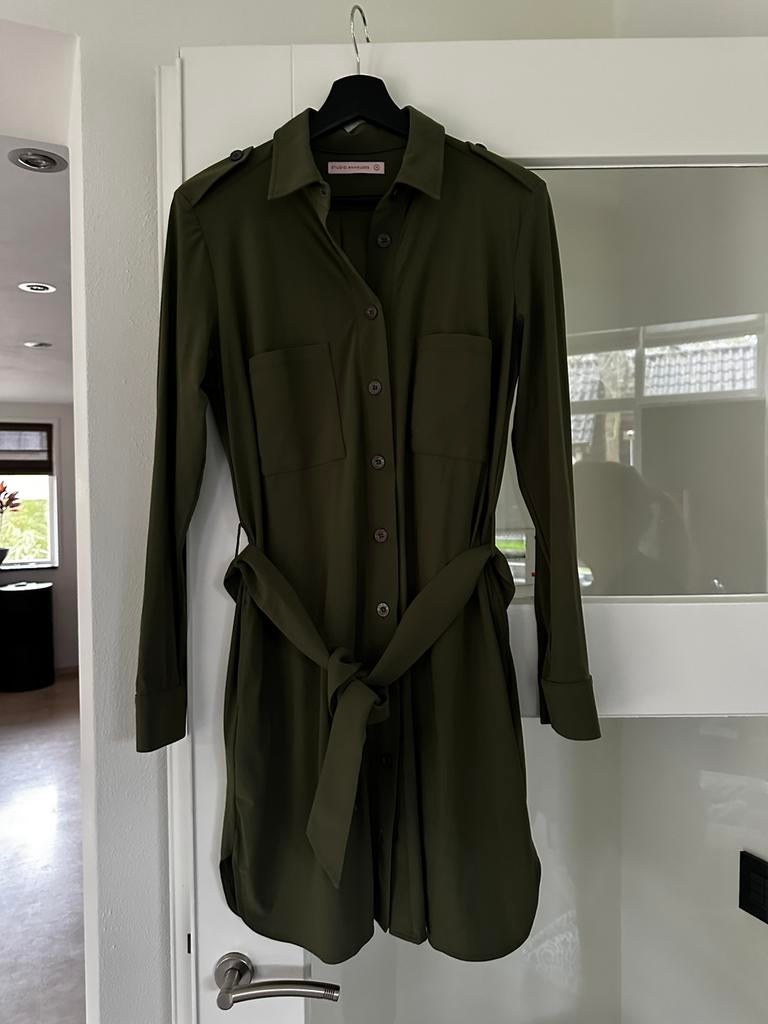 Studio Anneloes jurk groen travel stof –maat M– nette staat, Ophalen of Verzenden, Zo goed als nieuw, Maat 38/40 (M), Groen