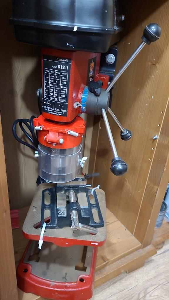Topcraft Kolomboormachine TCSS 512-1, Doe-het-zelf en Verbouw, Gereedschap | Boormachines, Ophalen of Verzenden, Gebruikt, Minder dan 400 watt