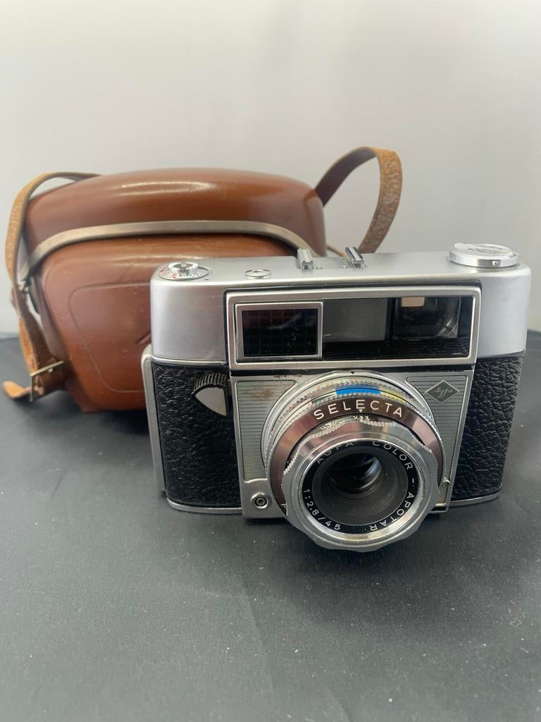 Agfa Selecta rangefinder camera met paraattas, Ophalen of Verzenden, Gebruikt, Compact, Overige Merken