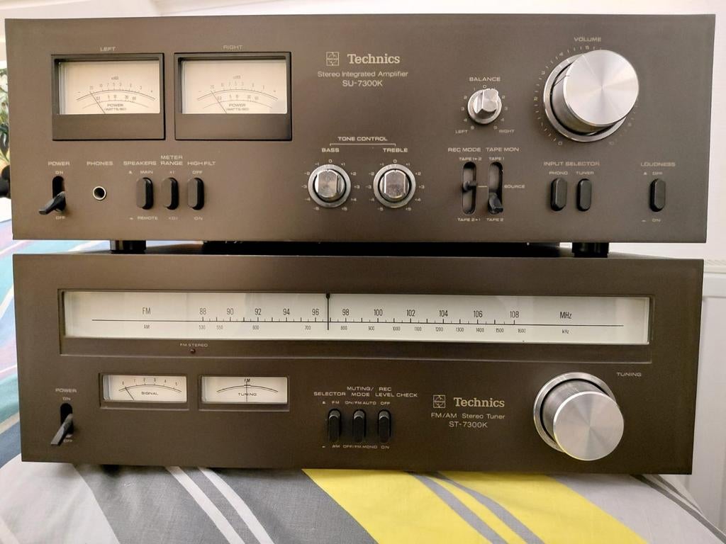 Technics ST-7300K Tuner en SU-7300K Versterker Set, Overige merken, Gebruikt, Ophalen of Verzenden, Minder dan 60 watt