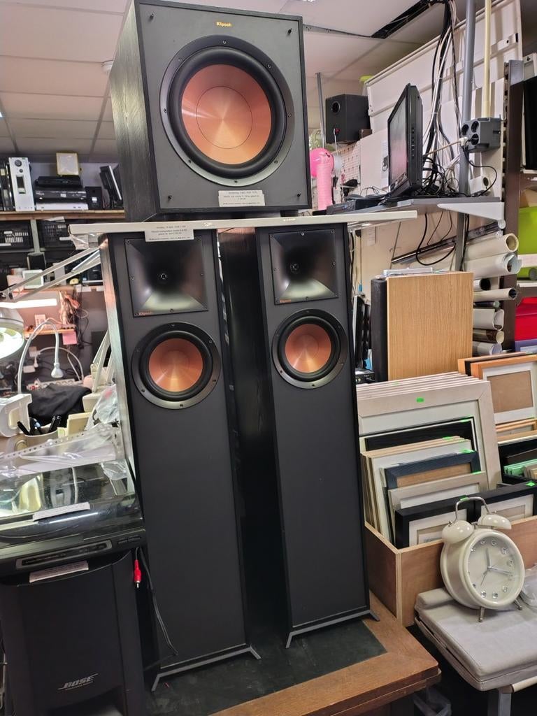 Klipsch luidsprekers en subwoofer, Audio, Tv en Foto, Luidsprekers, Subwoofer, 120 watt of meer, Overige merken, Ophalen of Verzenden