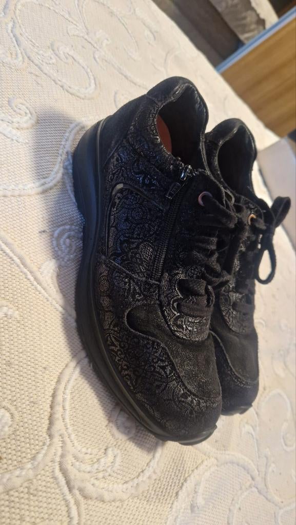 Xsensible Stretchwalker zwarte sneakers maat 40G, Xsensible, Zwart, Ophalen of Verzenden, Zo goed als nieuw