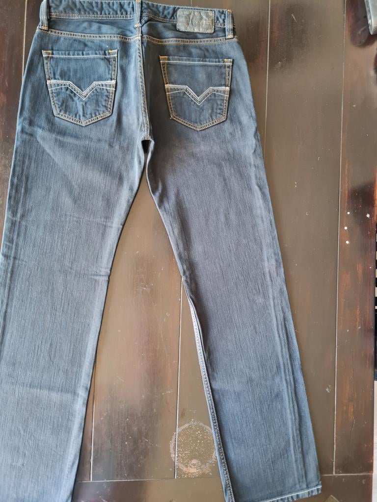ZGAN ZWARTE DIESEL LARKEE REGULAR STRAIGHT JEANS SIZE 31/32!, Diesel, Zwart, W32 (confectie 46) of kleiner, Ophalen of Verzenden