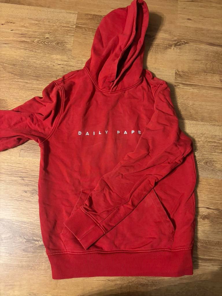Rode en grijze Daily paper hoodie, Ophalen of Verzenden, Gedragen, Maat 38/40 (M), Grijs