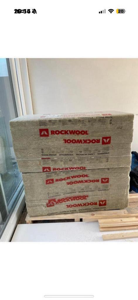 Rockwool 40 dik  30 euro per pak .—> 5pakken beschikbaar, 12 cm of meer, Steenwol, Ophalen of Verzenden, Zo goed als nieuw