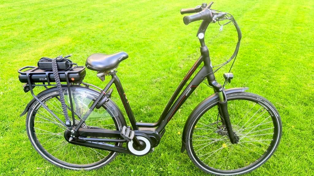 Goede nette Elektrische fiets Amslod Venton LTX 56cm 7 speed, Gebruikt, 50 km per accu of meer, 55 tot 59 cm, Ophalen