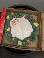 Fitz and Floyd kerst bord kerstman Vintage 1991, Diversen, Kerst, Ophalen of Verzenden, Zo goed als nieuw