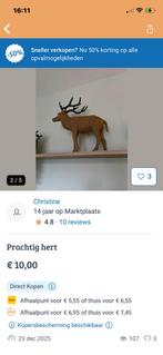 Prachtig hert, Ophalen of Verzenden, Zo goed als nieuw