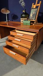 Groot vintage Deens bureau, Palissanderhout, Kai Kristiansen, Ophalen, Gebruikt, Onbekend, Onbekend
