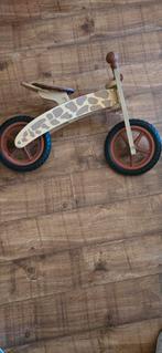 Houten loopfiets met giraffe print, Ophalen, Gebruikt, 16 tot 20 inch, Onbekend