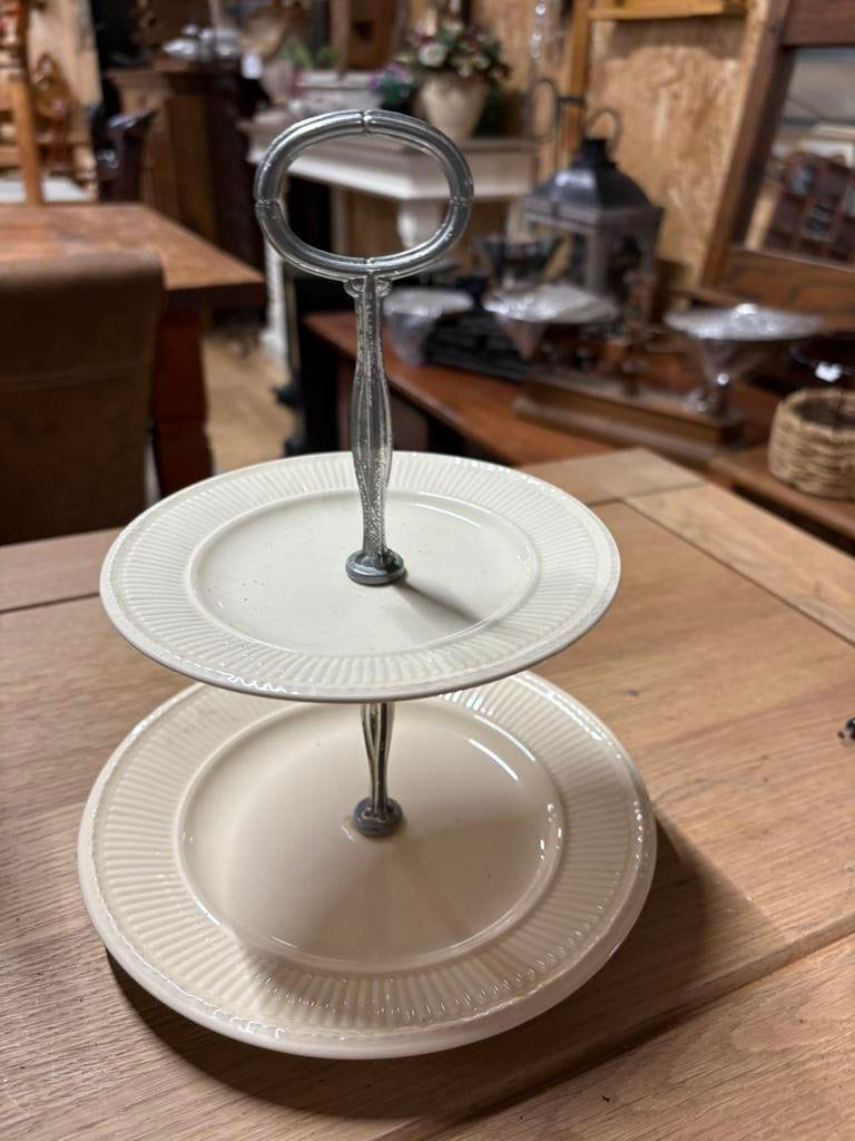 Wedgwood edme etagere 2 laags, Ophalen, Overige typen, Zo goed als nieuw, Wedgwood