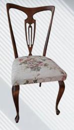 Antieke stoel Queen Ann in zeer nette staat hout gesneden, Ophalen