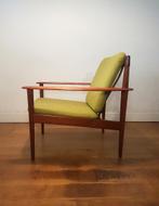 PJ56 fauteuil van Grete Jalk voor P. Jeppesen Møbelfabrik, Ophalen, Vintage design, Mid Century Modern, 75 tot 100 cm, Zo goed als nieuw