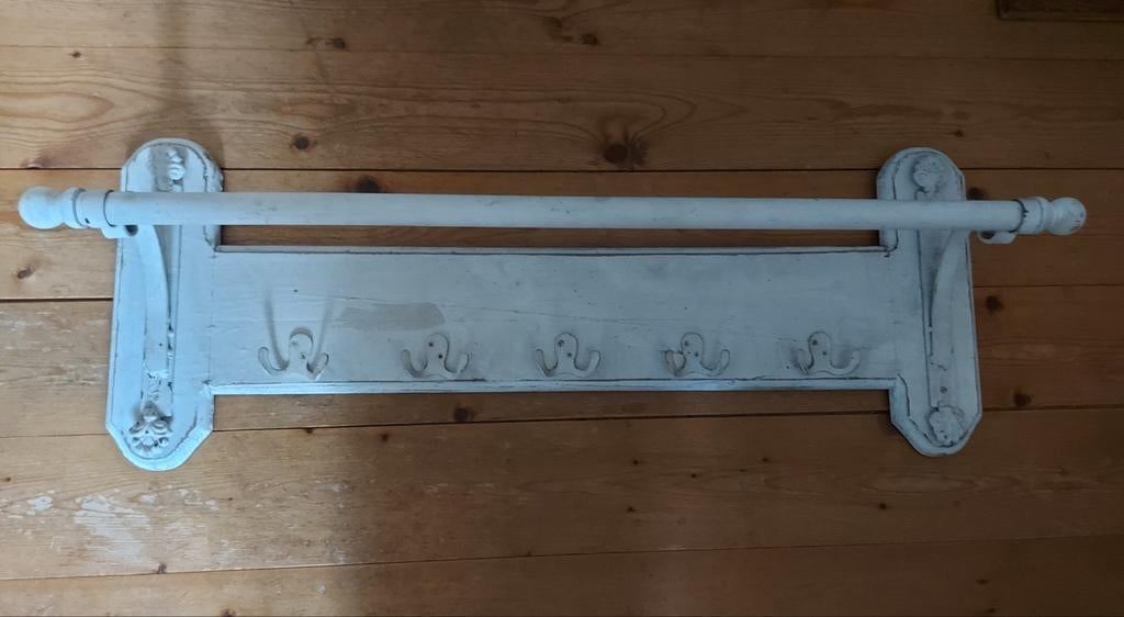 Brocante kapstok, Ophalen of Verzenden, Hout, Wandkapstok, Minder dan 100 cm