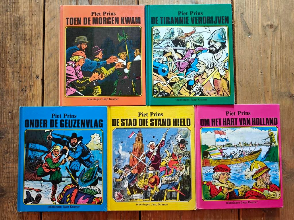 5 Delen van de feuilleton serie:  van Piet Prins., Ophalen of Verzenden