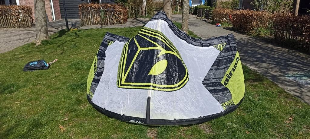 Airrush Lithium 6m met bar en lijnen, Watersport en Boten, Kitesurfen, Gebruikt, Bar, Geen board, Ophalen of Verzenden