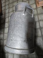 Melkbus aluminium authentiek brocante curiosa plantenbak., Verzenden, Gebruikt