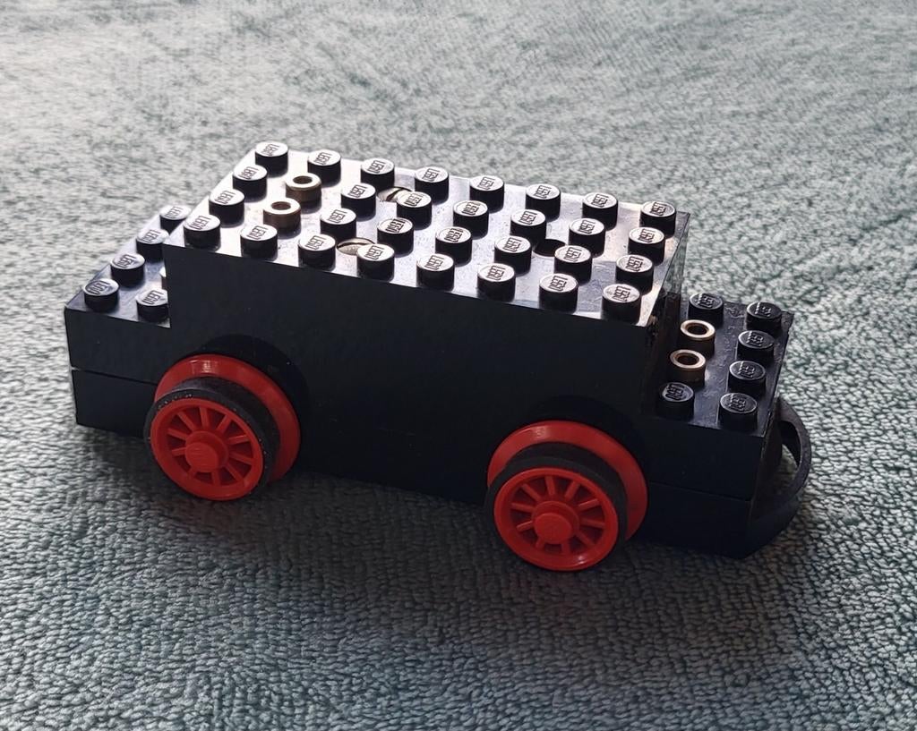 Lego trein 12 Volt blauwe rails locomotief motor + wielen., Ophalen of Verzenden, Zo goed als nieuw, Complete set, Lego