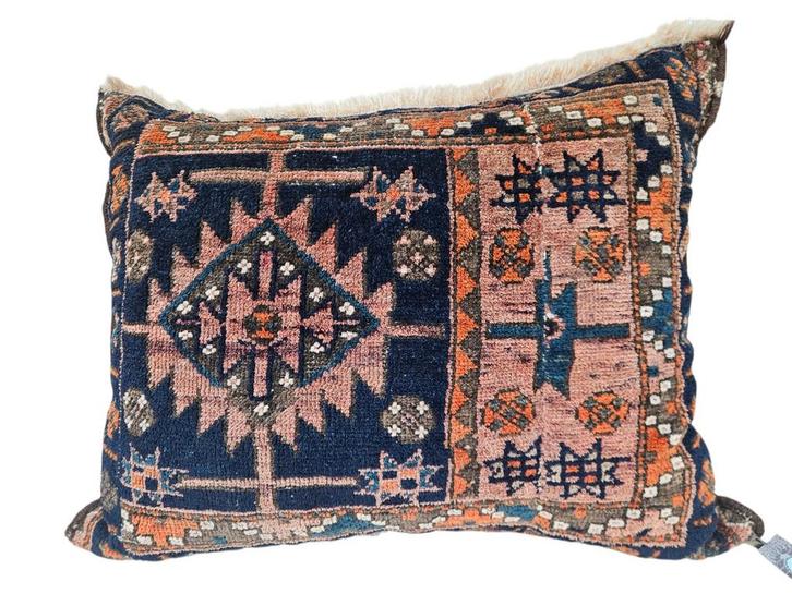 Handgeknoopt Perzisch wol Nomad Kussens tribal 68x85cm, Huis en Inrichting, Woonaccessoires | Kussens, Zo goed als nieuw, Overige kleuren