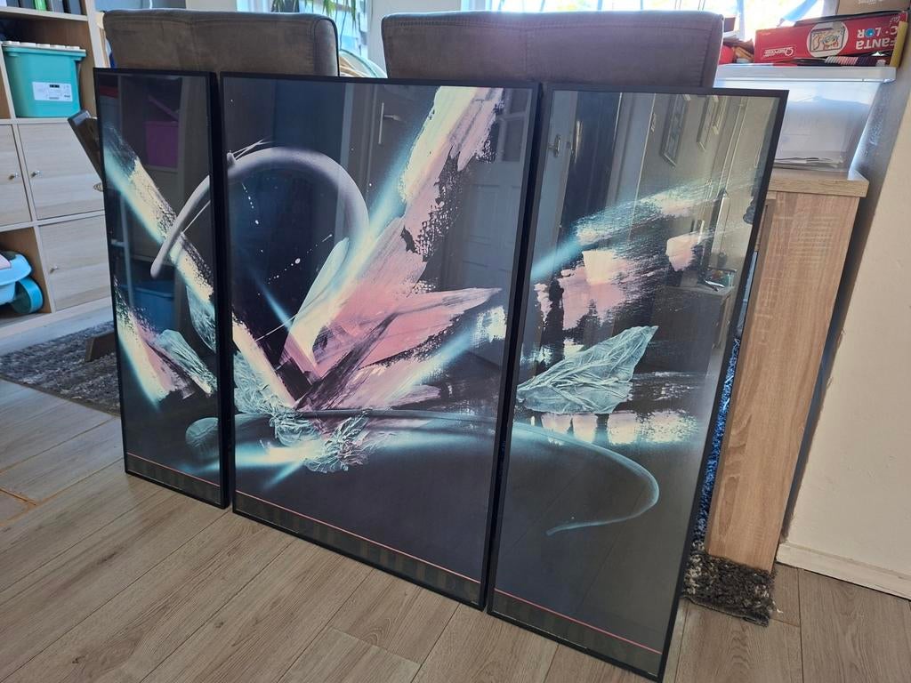 Origineel Laurie Fields Lumina Drieluik 1985 (ABC USA Litho), Antiek en Kunst, Kunst | Litho's en Zeefdrukken, Ophalen