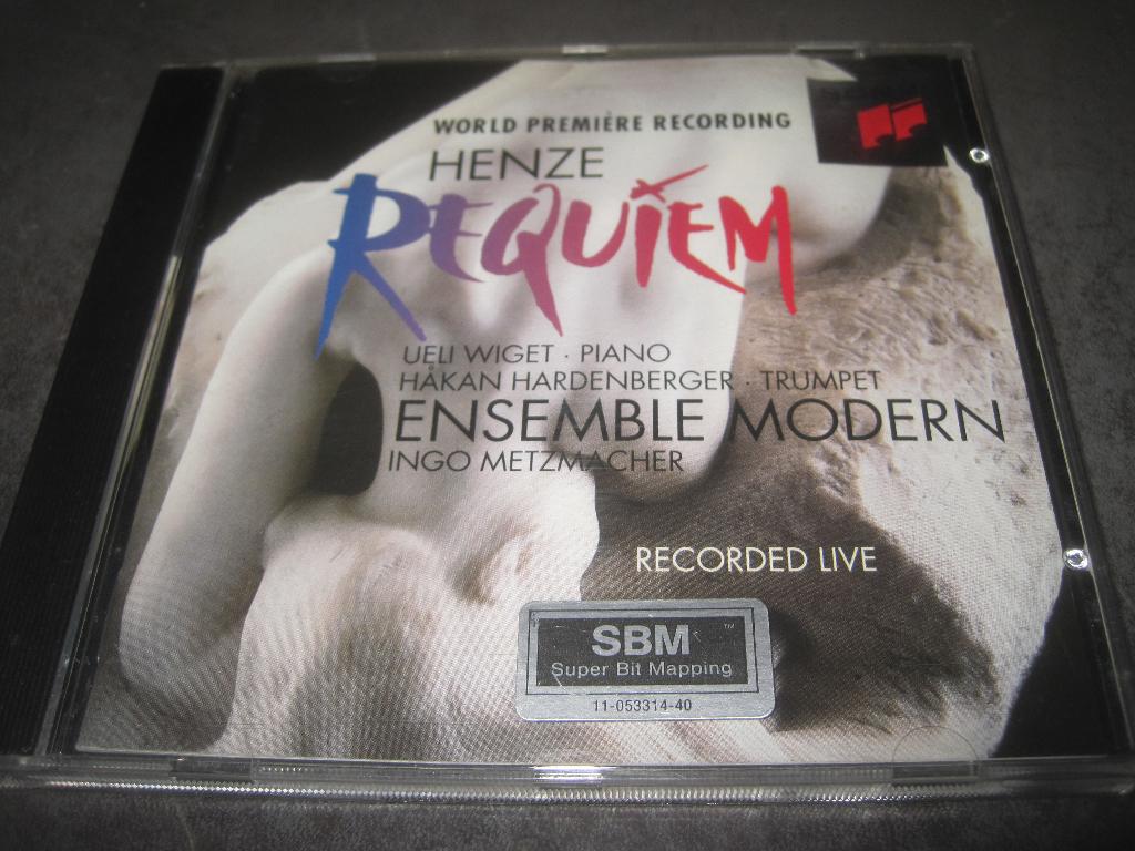 Hans Werner henze Requiem Metzmacher op Sony, Ophalen of Verzenden, Classicisme, Zo goed als nieuw, Kamermuziek