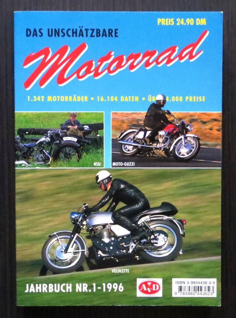 Das unschätzbare Motorrad Jahrbuch Nr. 1 - 1996 (1e uitgave), Verzenden, Gelezen, Algemeen