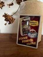Vintage Douwe Egberts Emaille Reclamebord - Lekker Koffie, Antiek en Kunst, Antiek | Emaille, Ophalen of Verzenden