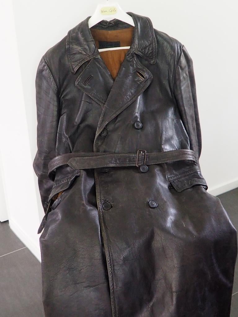 lange leren motor jas, Ophalen, Tweedehands, Dames, Jas | leer