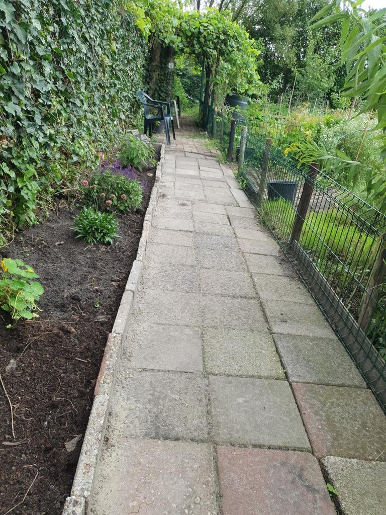 Gebruikte terrastegels voor tuinpad of terras, Ophalen of Verzenden, Beton, Terrastegels