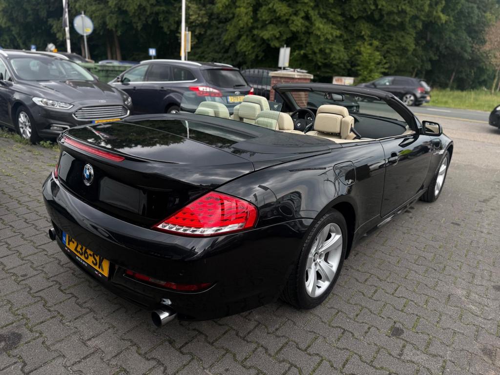 BMW 6-serie Cabrio 630i LEDER/ORIGINEE/XENON/FACELIFTYOUNGTI, Auto's, Automaat, Achterwielaandrijving, Beige, Cabriolet